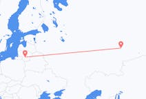 Flyg från Kaunas, Litauen till Yekaterinburg, Ryssland