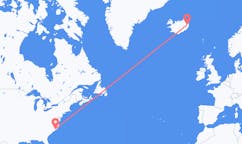 出发地 美国杰克逊维尔目的地 冰岛埃伊尔斯塔济的航班