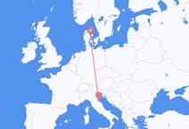 Flyreiser fra Rimini, Italia til Århus, Danmark