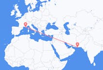 Flights from Gwadar, Pakistan to Toulon, France