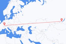 Flights from Irkutsk, Russia to Basel, Switzerland