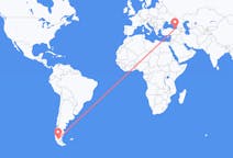 Flyg från Puerto Natales, Chile till Trabzon, Chile