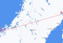 Voos de Skellefteå, Suécia para Kristiansund, Noruega
