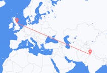 Flyrejser fra Amritsar, Indien til Newcastle upon Tyne, England