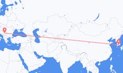 Loty z Jinju, Korea Południowa do Kraljewa, Serbia