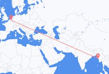 Flyg från Kyaukpyu, Myanmar (Burma) till Bryssel, Belgien