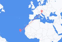 Flyreiser fra São Vicente, Kapp Verde til Trieste, Italia
