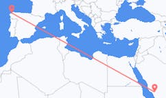 Flights from Al Bahah to La Coruña