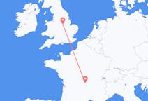 Flyreiser fra Clermont-Ferrand, Frankrike til Nottingham, England