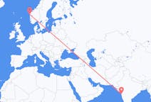 Flyrejser fra Mumbai, Indien til Florø, Norge
