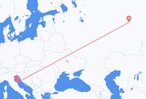 Vols depuis la ville de Perm vers la ville d'Ancône