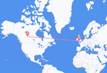 Flyreiser fra Fort McMurray, Canada til Cardiff, Wales