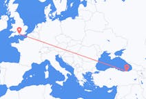 Flyrejser fra Trabzon, Tyrkiet til Southampton, England