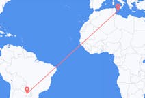 Flyreiser fra Asunción, Paraguay til Lampedusa, Italia