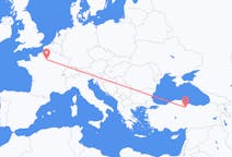 Flyreiser fra Amasya, Tyrkia til Paris, Frankrike
