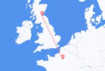 Flights from Paris in France to Edinburgh in Scotland