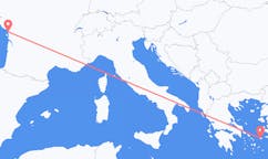 Flyg från La Rochelle, Frankrike till Ikaria, Grekland