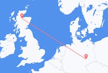 Flyg från Inverness, Skottland till Leipzig, Tyskland