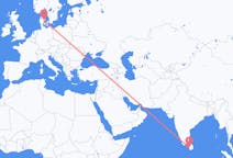 Flyreiser fra Colombo, Sri Lanka til Århus, Danmark
