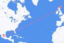 Flyreiser fra Morelia, Mexico til Aberdeen, Skottland