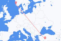 Flyrejser fra Konya til Stavanger