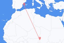 Flyreiser fra N Djamena, til Ibiza