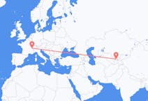 Loty z Chodżent, Tadżykistan do Genewy, Szwajcaria