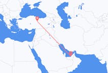 来自阿拉伯联合酋长国出发地 阿布扎比目的地 土耳其錫瓦斯的航班