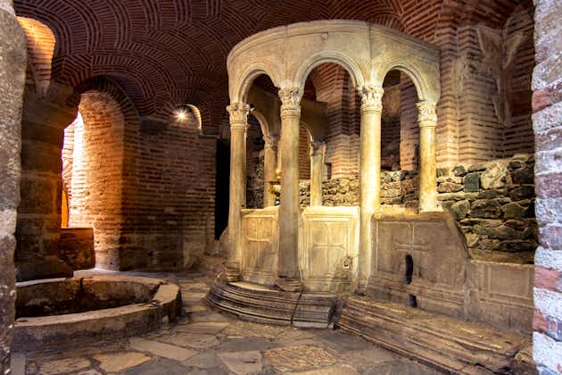 photo of Crypt of Saint Demetrius under the cathedral of the city of Thessaloniki, Greece.