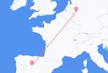 Flyg från Valladolid, Spanien till Duesseldorf, Tyskland