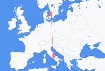 Flyg från Köpenhamn, Danmark till Neapel, Italien