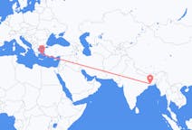 出发地 印度出发地 加尔各答目的地 希腊米科诺斯的航班