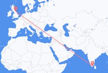 Flights from Thoothukudi, India to Durham, England, the United Kingdom