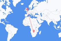 Flights from Maun, Botswana to London, the United Kingdom