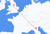 Flyrejser fra Bologna, Italien til Nottingham, England