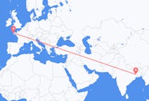 Flüge von Durgapur, Indien nach Brest, Frankreich