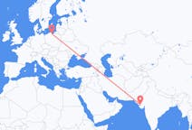 Flyrejser fra Kandla, Indien til Gdańsk, Polen