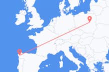 Flyreiser fra Santiago de Compostela, til Warszawa