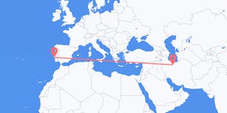 Flyg från Iran till Portugal