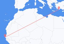 Flights from Dakar, Senegal to Kastellorizo, Greece