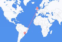 Flyrejser fra Florianópolis, Brasilien til Cardiff, Wales