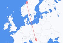 Flights from Trondheim to Tuzla