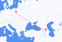 Vols de Gandja, Azerbaïdjan pour Łódź, Pologne