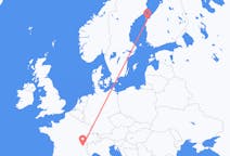 Flyreiser fra Chambery, til Vasa