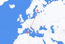 Flights from Tébessa to Helsinki