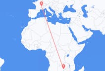 出发地 赞比亚出发地 路沙卡目的地 法国里昂的航班