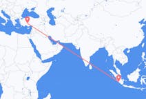 Flights from Bengkulu, Indonesia to Konya, Turkey