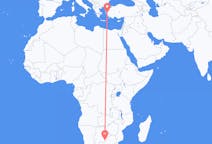 Flyreiser fra Gaborone, Botswana til Izmir, Tyrkia