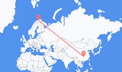 Flights from Zhangjiajie, China to Lakselv, Norway