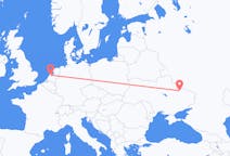 オランダのアムステルダムからから、ウクライナのハリコフまでのフライト
